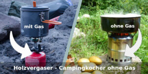 Holzvergaser - Campingkocher ohne Gas