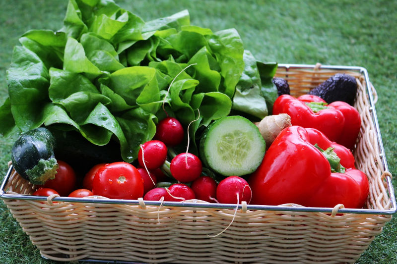Gemüse-Kiste mit saisonalen Bio-Gemüse von der Solawi