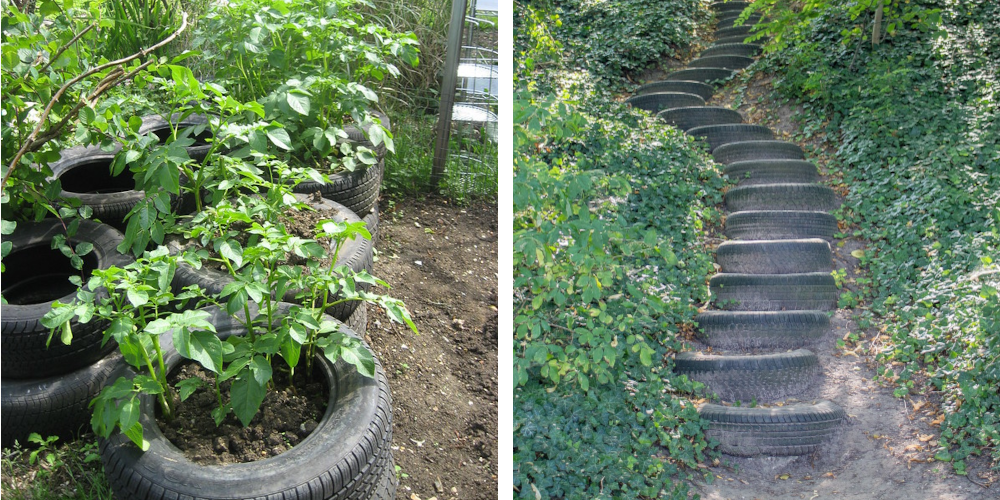 Die besten Upcycling-Ideen mit Autoreifen für den Garten