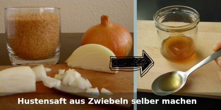 Stilvolle Hustensaft Zwiebel Zucker Ebenbild