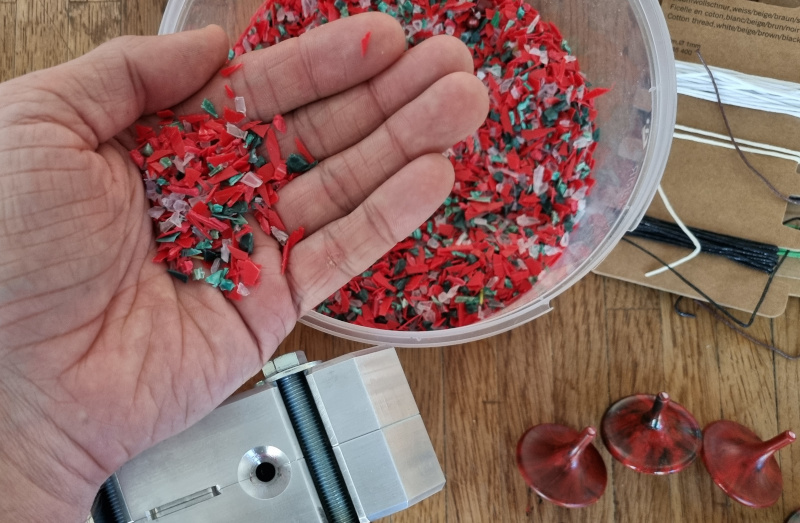 geschredderter Plastikmüll aus HDPE für die Spritzgussmaschine